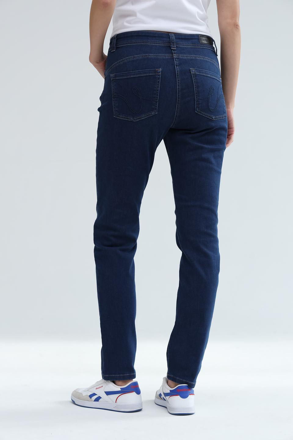 Джинсы Olsen прямого кроя синие