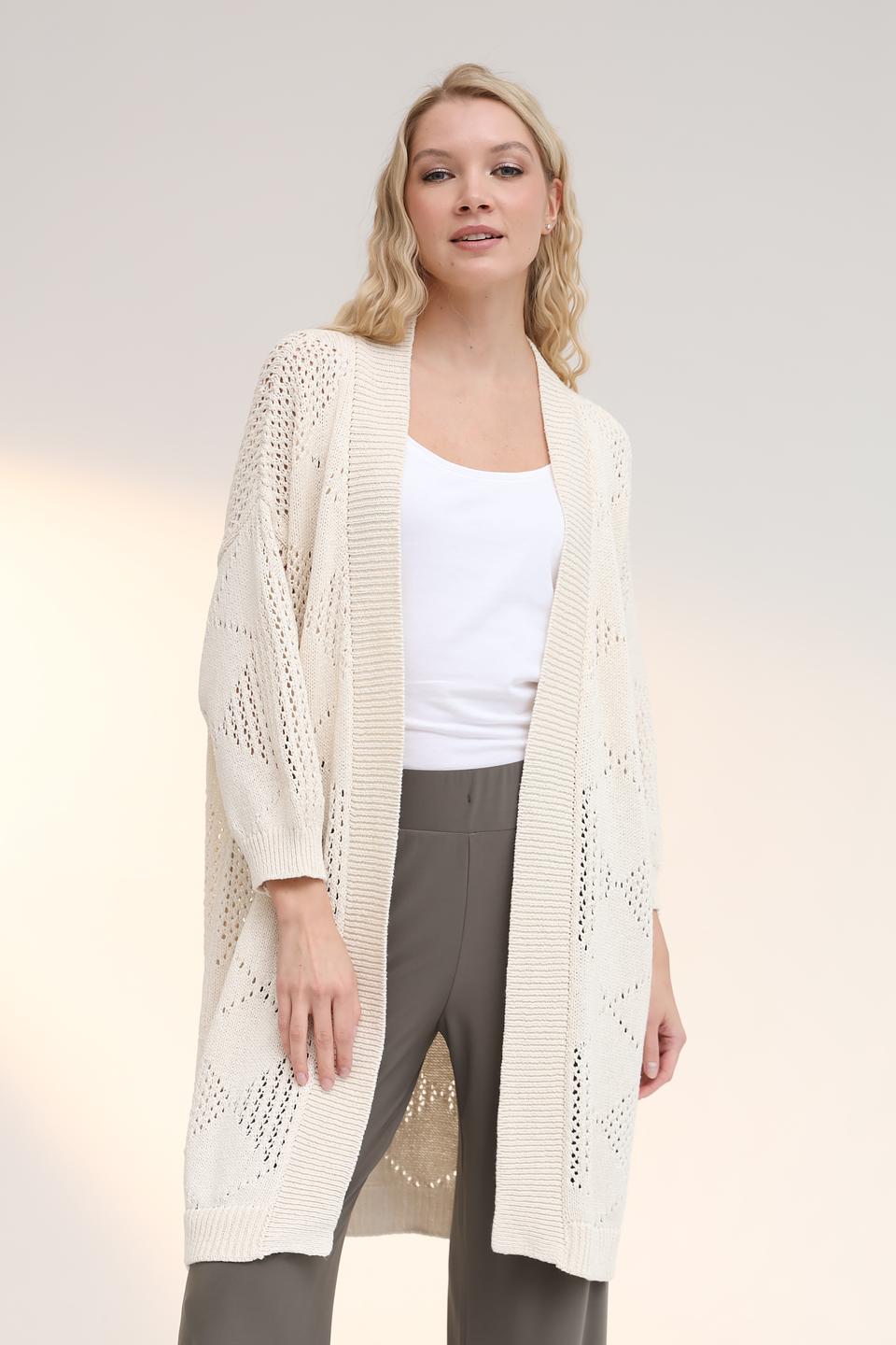 Кардиган Rich and Royal молочный