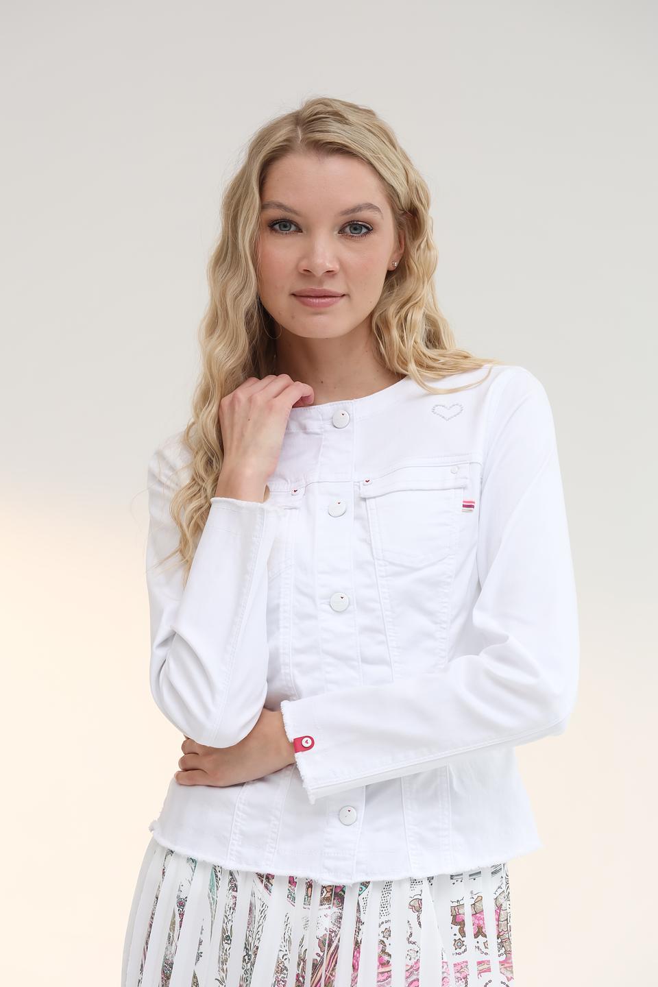 Жакет Ppep. женский белый приталенный