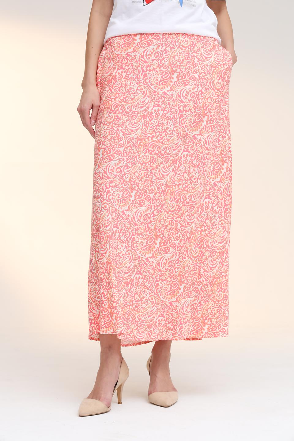 Юбка Gerry Weber коралловая с принтом