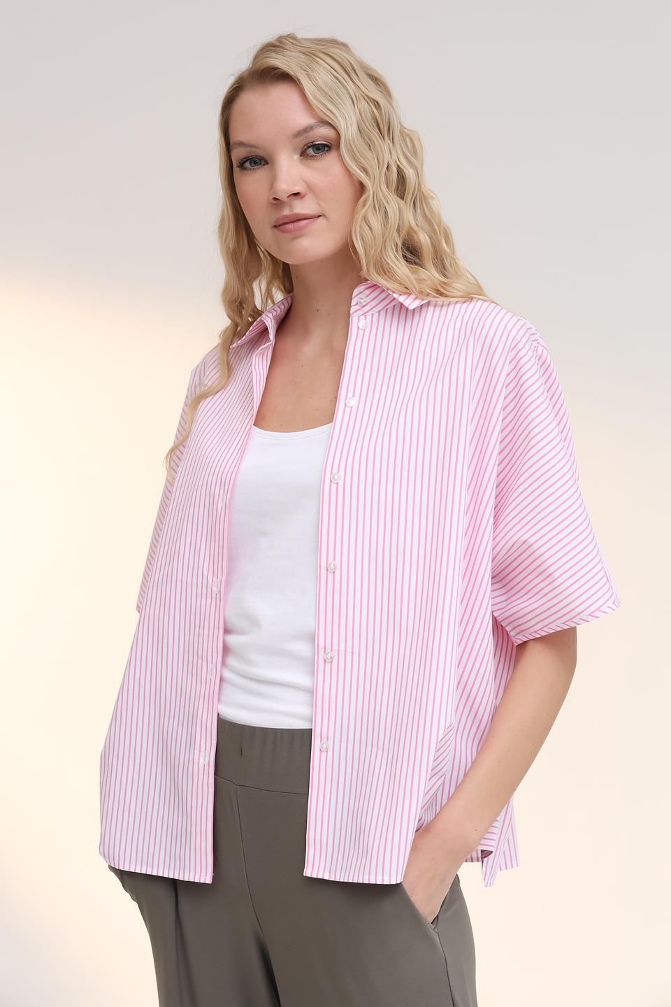 Рубашка Gerry Weber полоска розовая