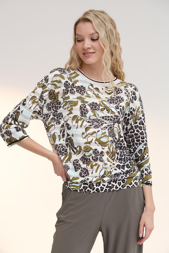 Пуловер Marc Cain с принтом