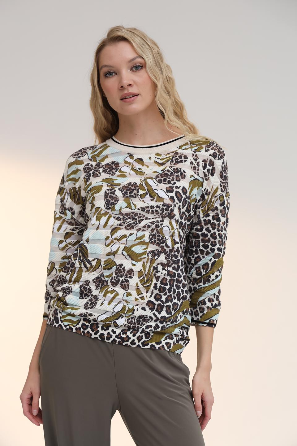 Пуловер Marc Cain с принтом