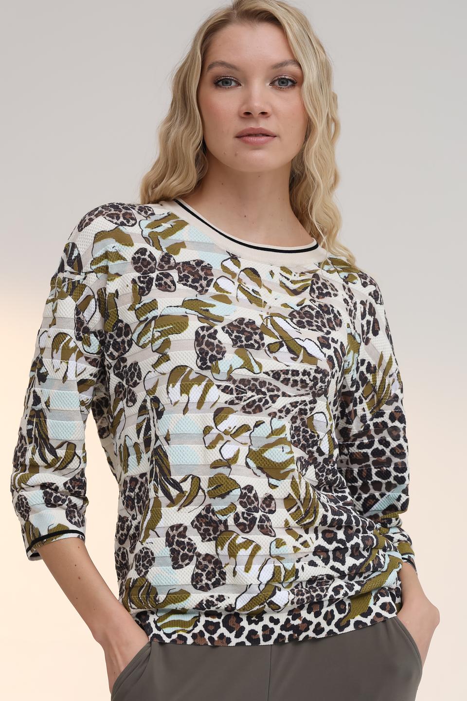 Пуловер Marc Cain с принтом