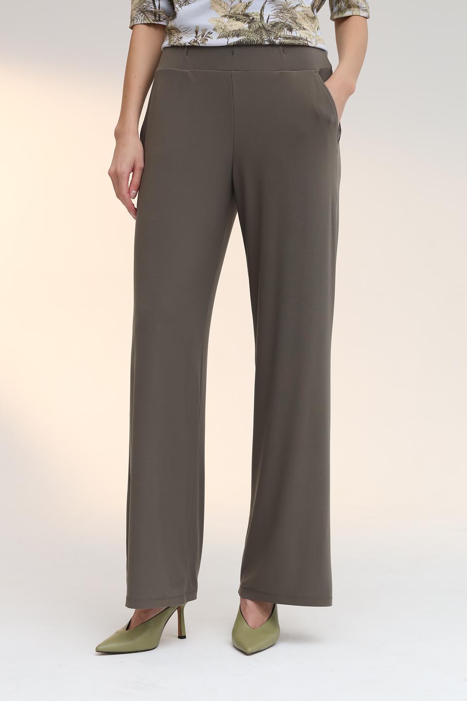 Брюки Bianca палаццо хаки