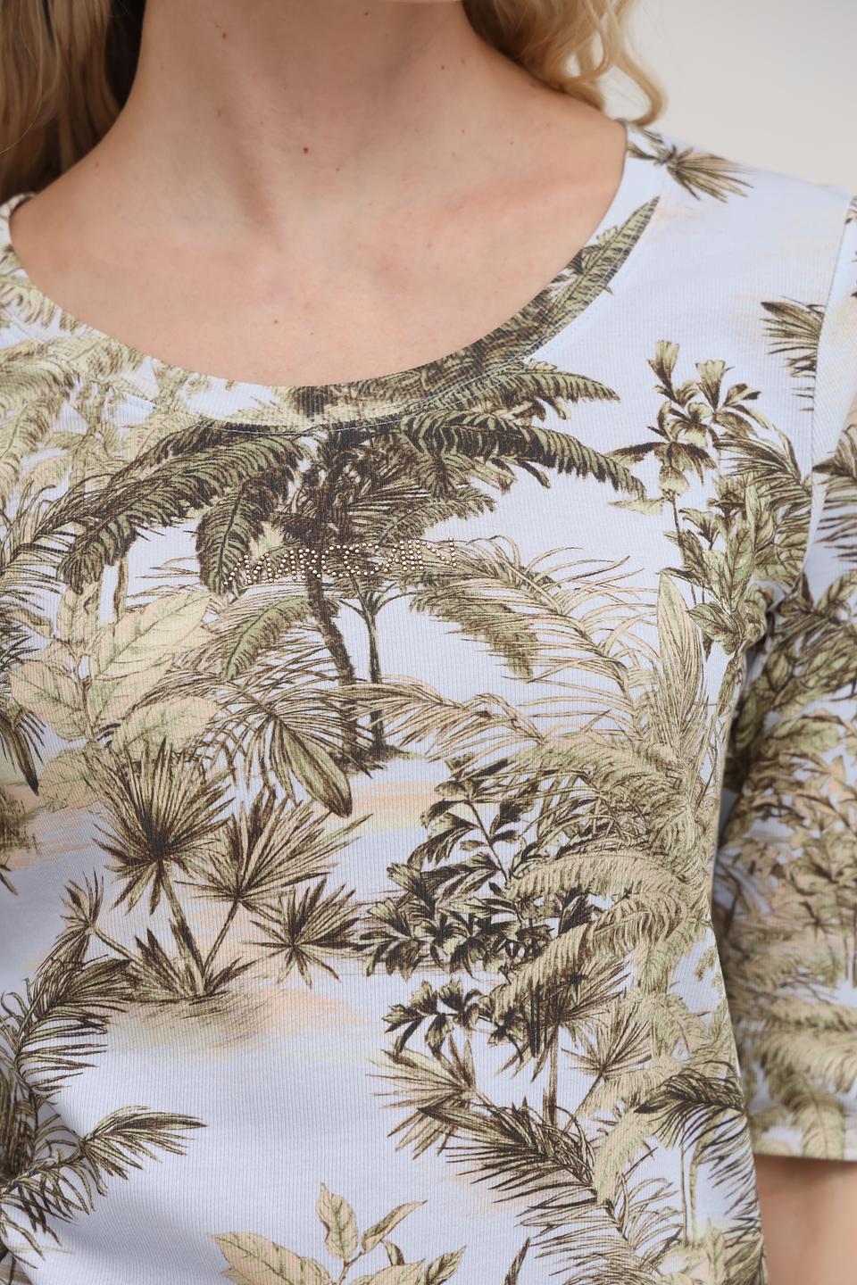 Футболка Marc Cain с тропическим принтом