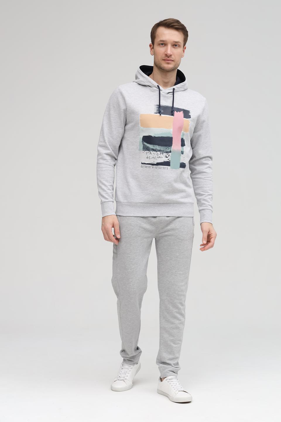 Толстовка Tom Tailor с принтом серая