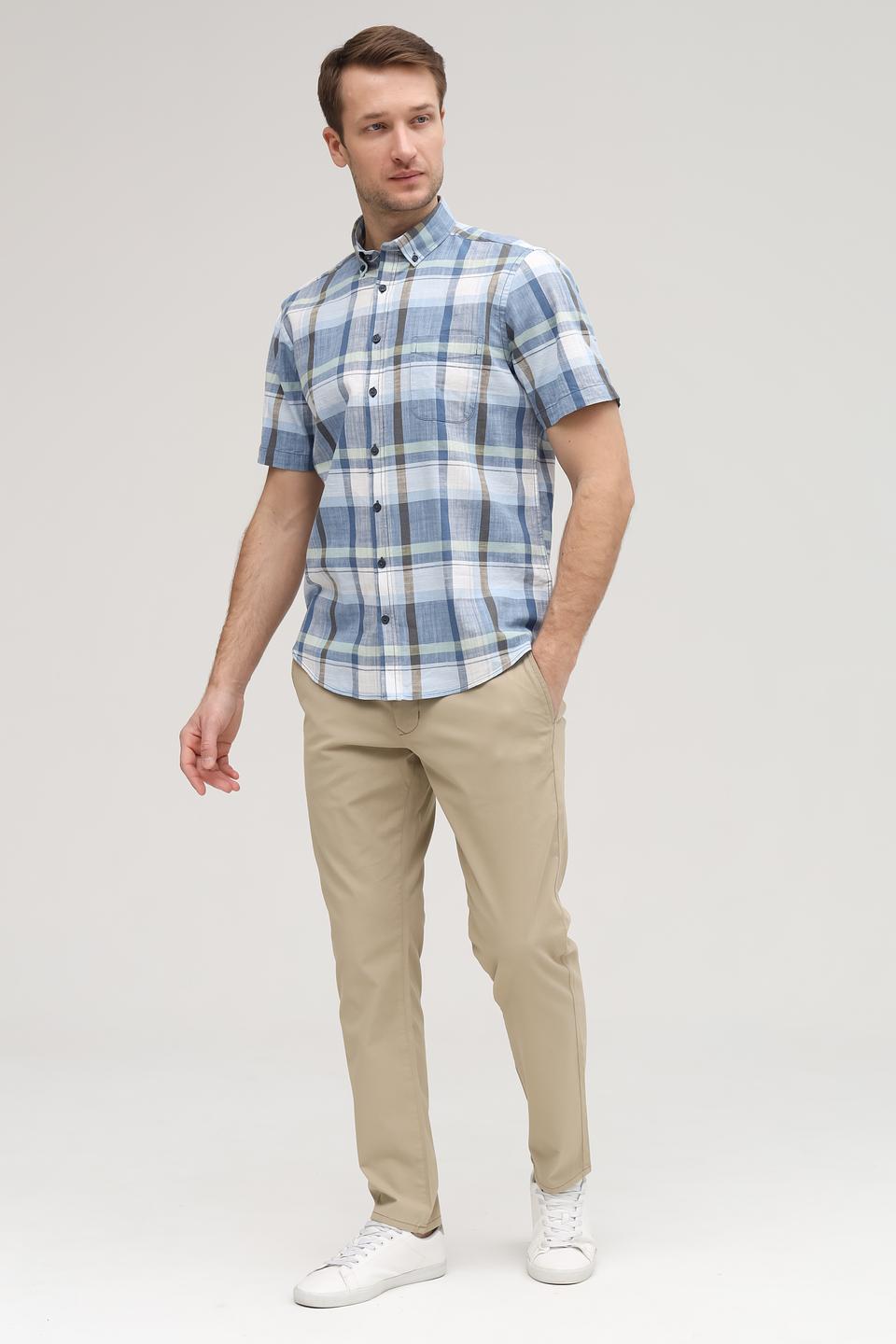 Рубашка кр Basefield в клетку