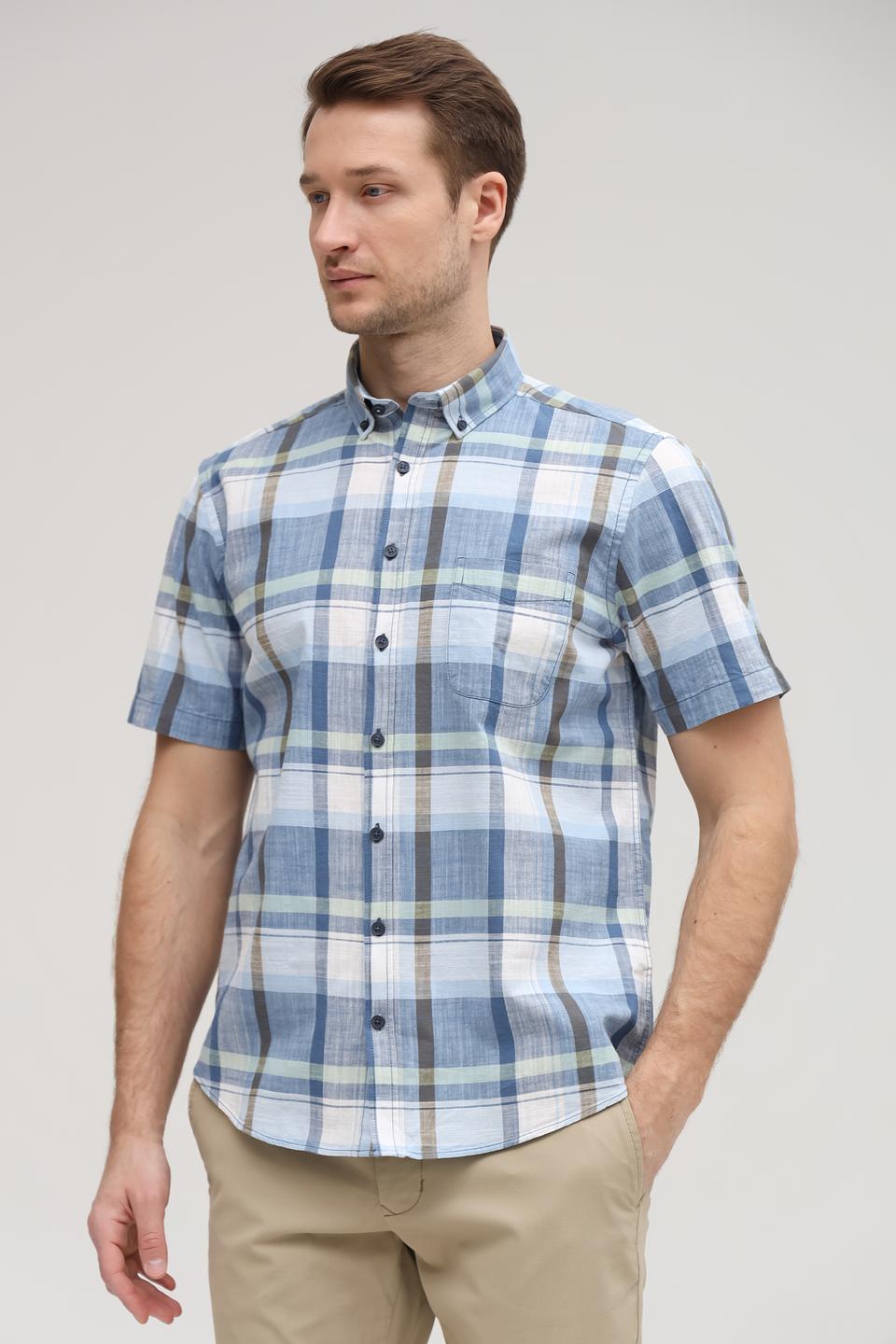 Рубашка кр Basefield в клетку