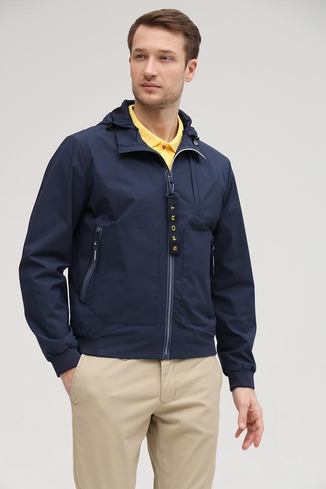 Ветровка Granchio синяя с капюшоном
