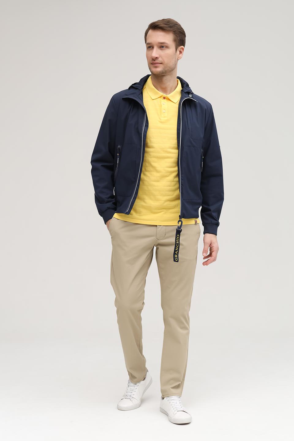 Ветровка Granchio синяя с капюшоном