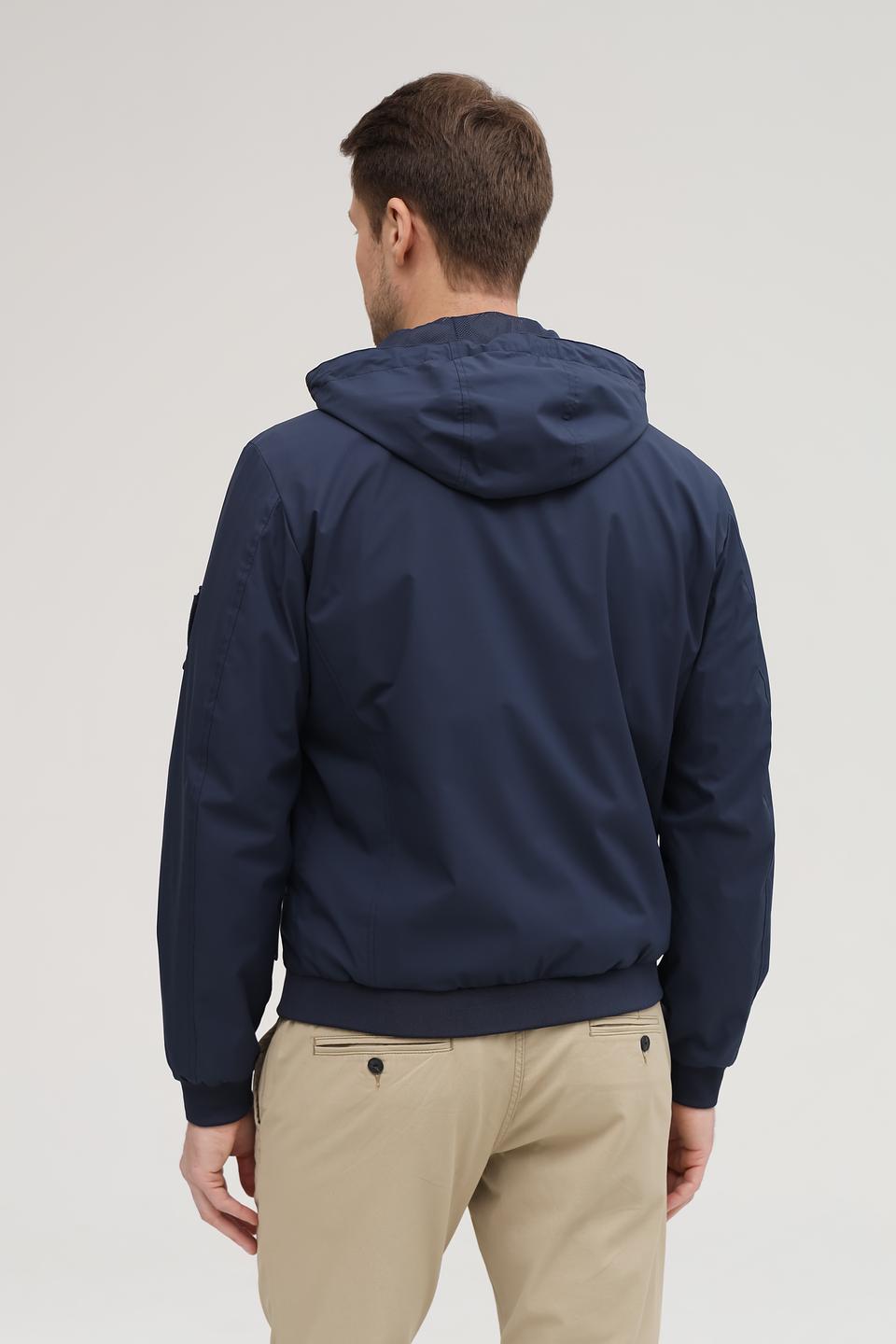 Ветровка Granchio синяя с капюшоном
