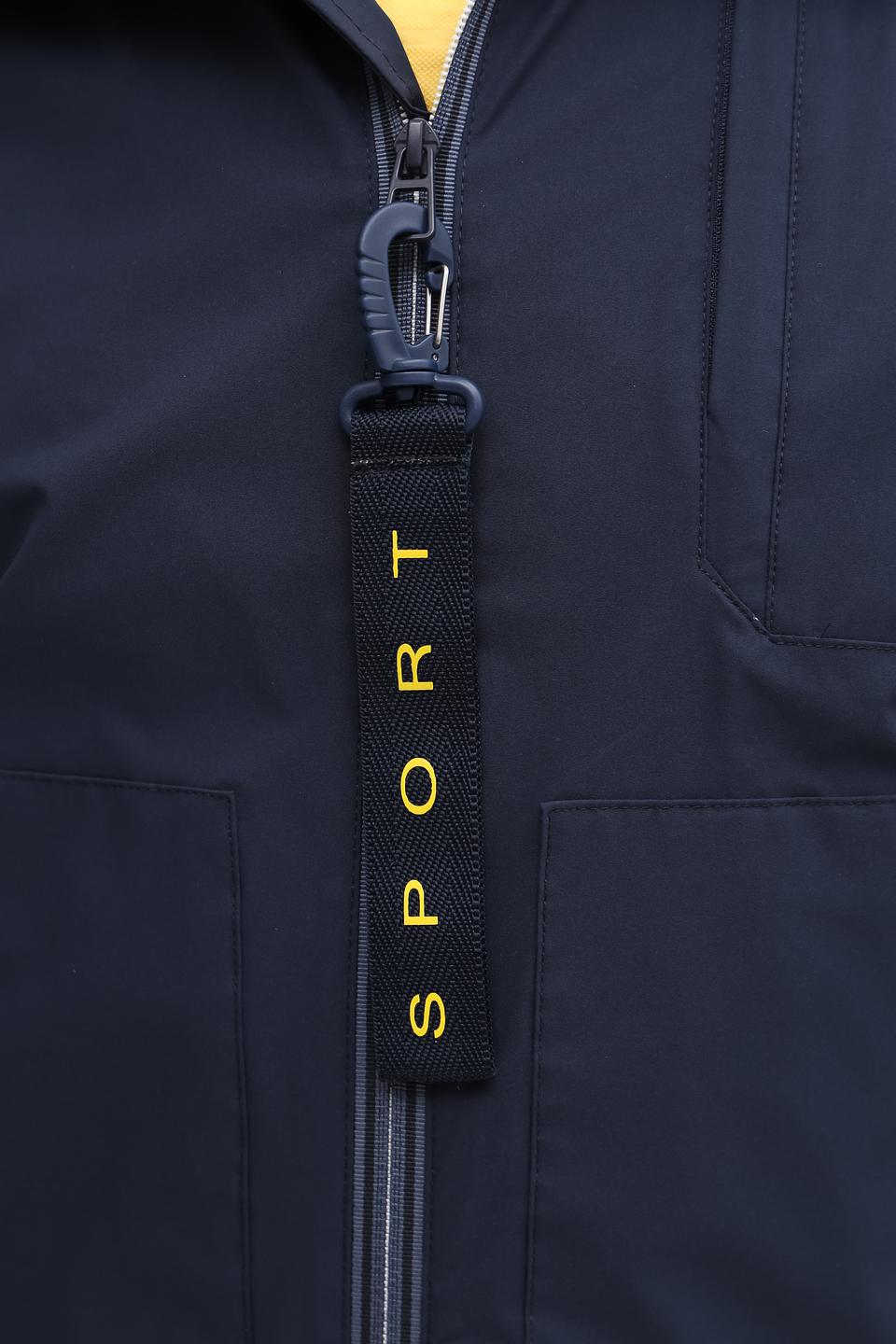 Ветровка Granchio синяя с капюшоном