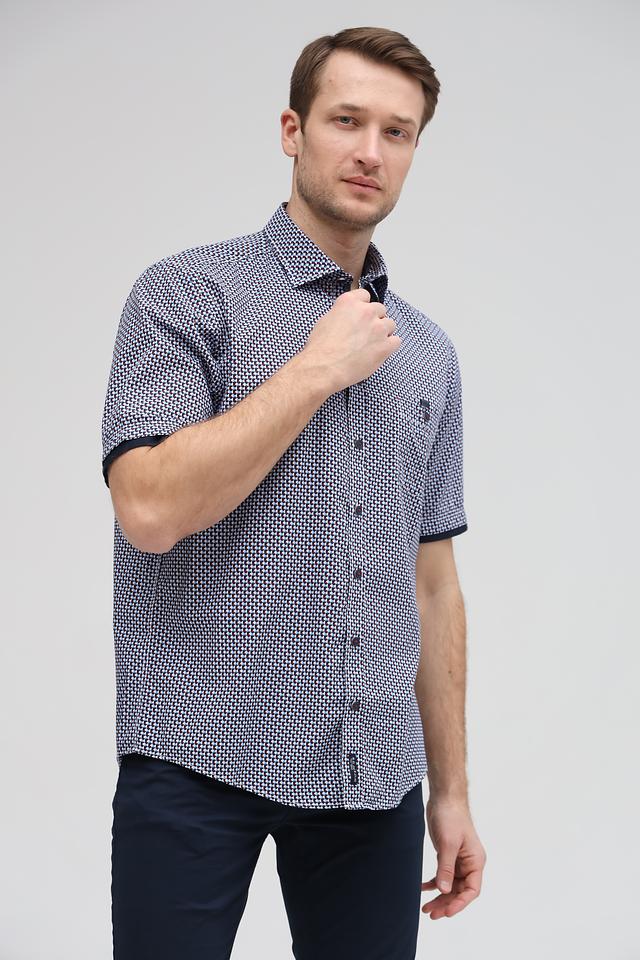 Рубашка кр Casa Moda в горошек