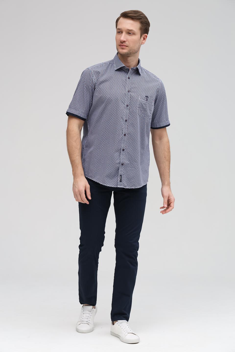 Рубашка кр Casa Moda в горошек