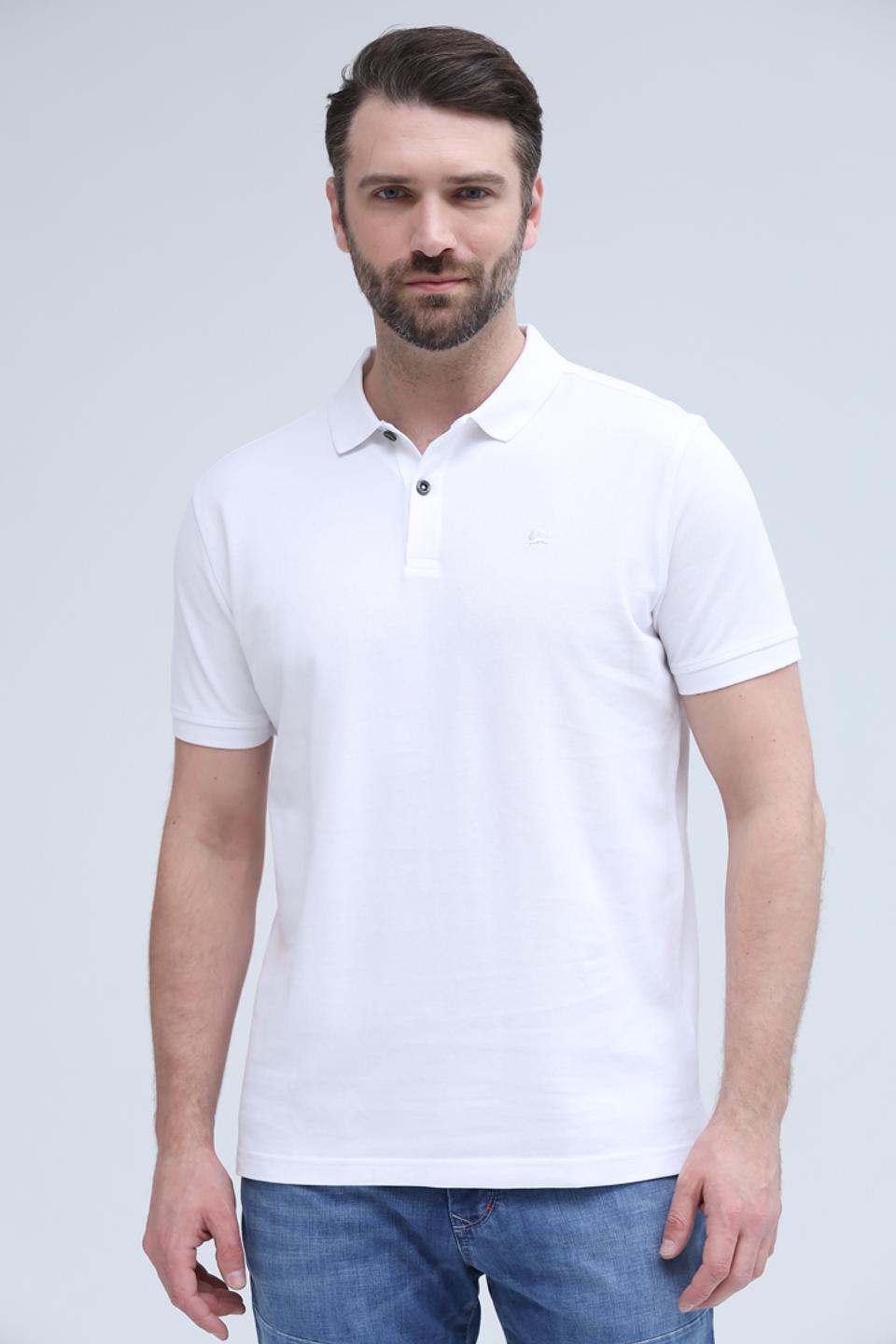 Поло Lerros мужское белое