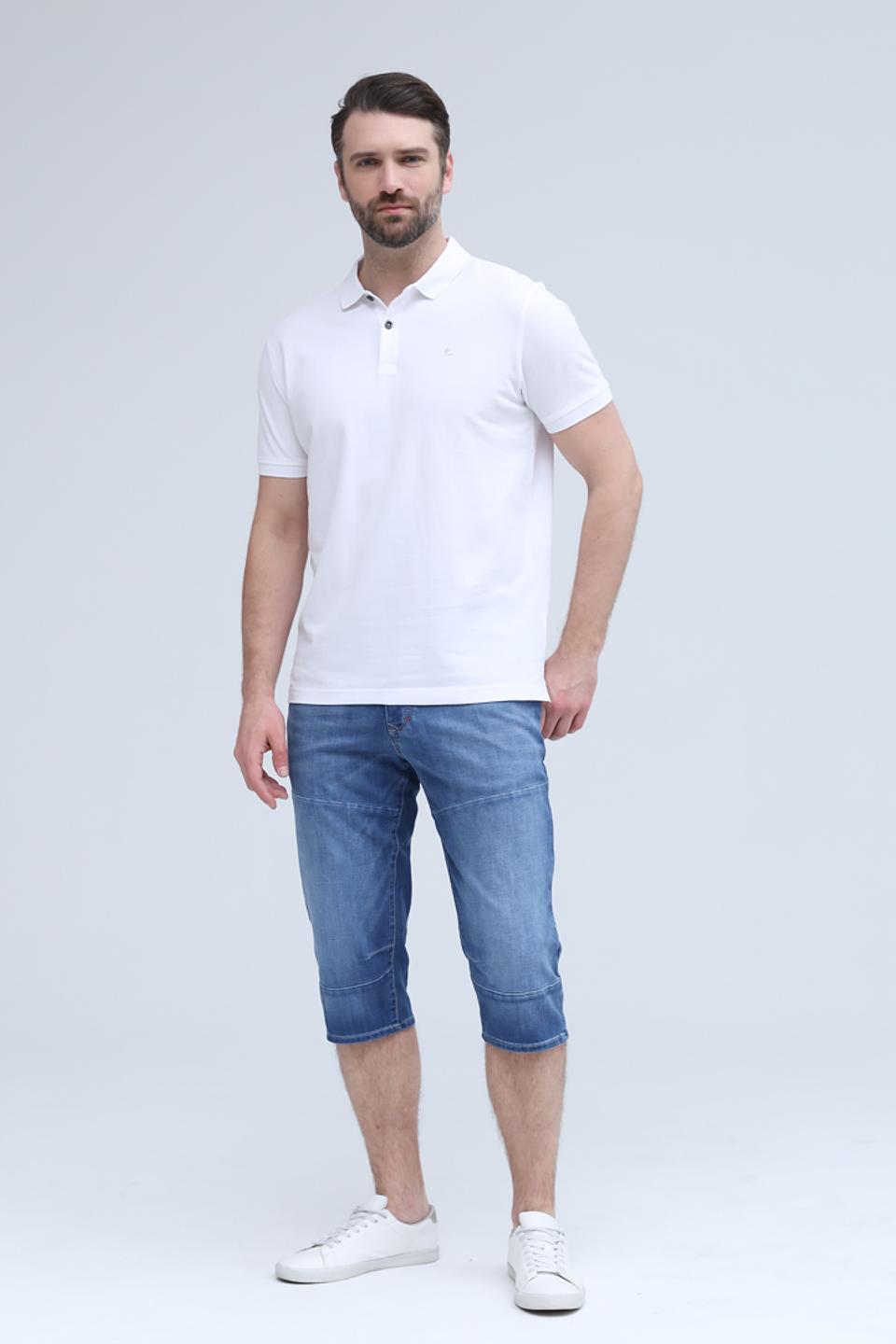 Поло Lerros мужское белое