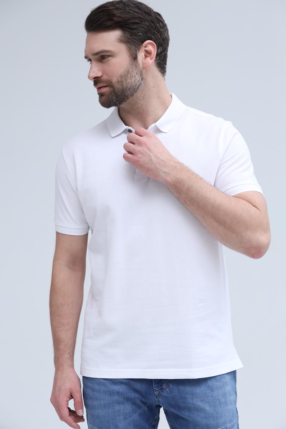 Поло Lerros мужское белое