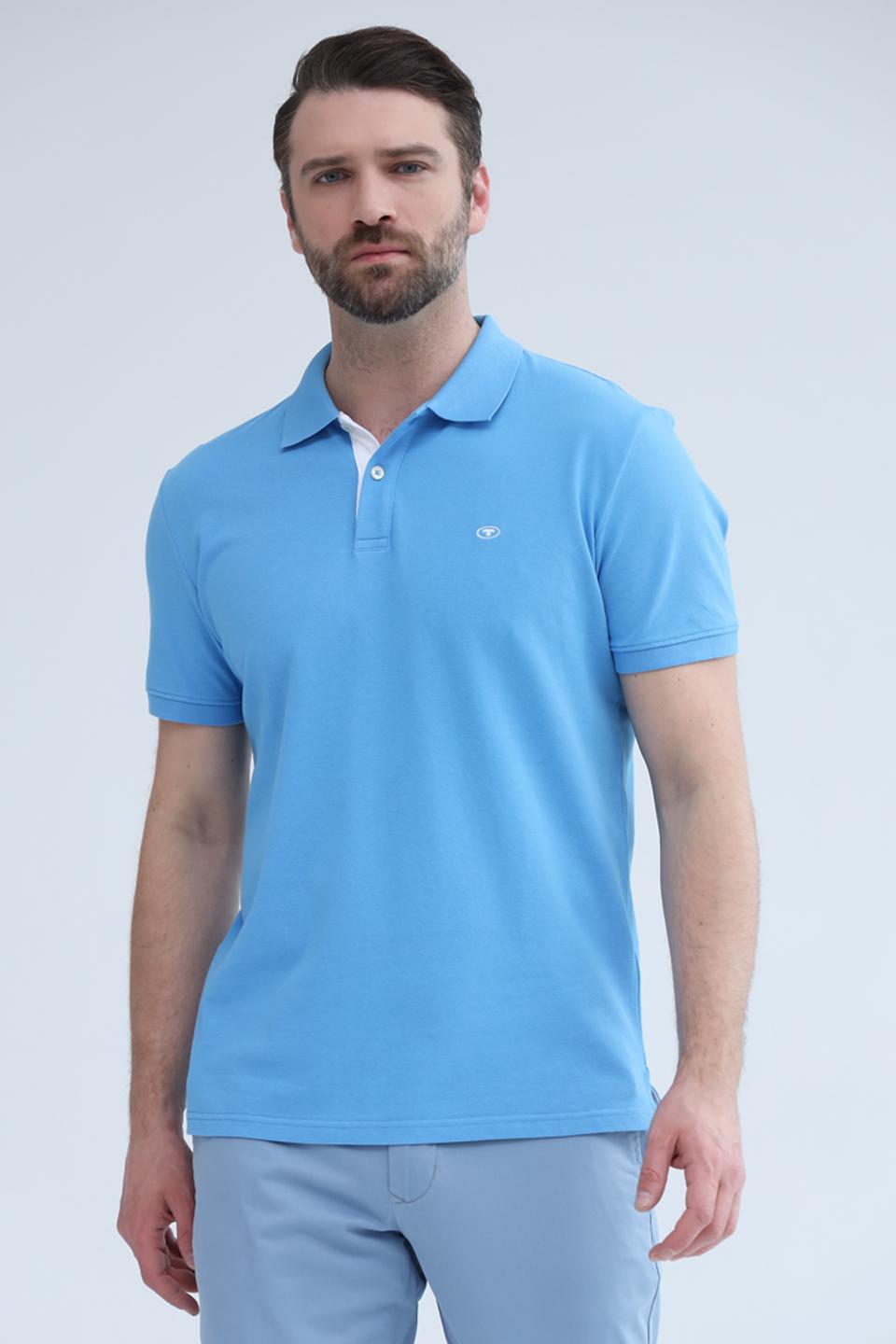 Поло Tom Tailor голубое