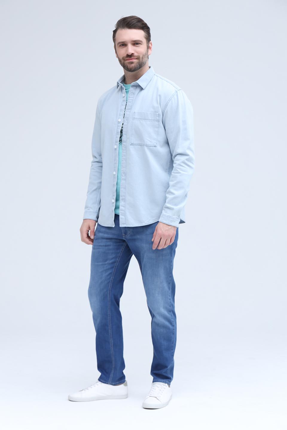 Рубашка дл Tom Tailor denim light blue