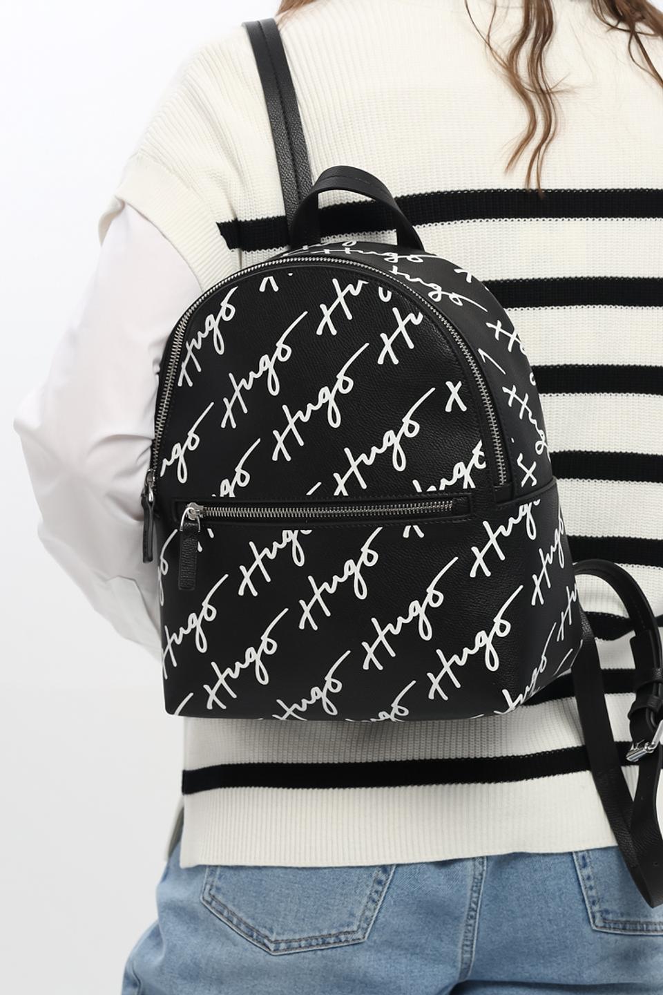 Рюкзак Hugo с логотипом чёрный