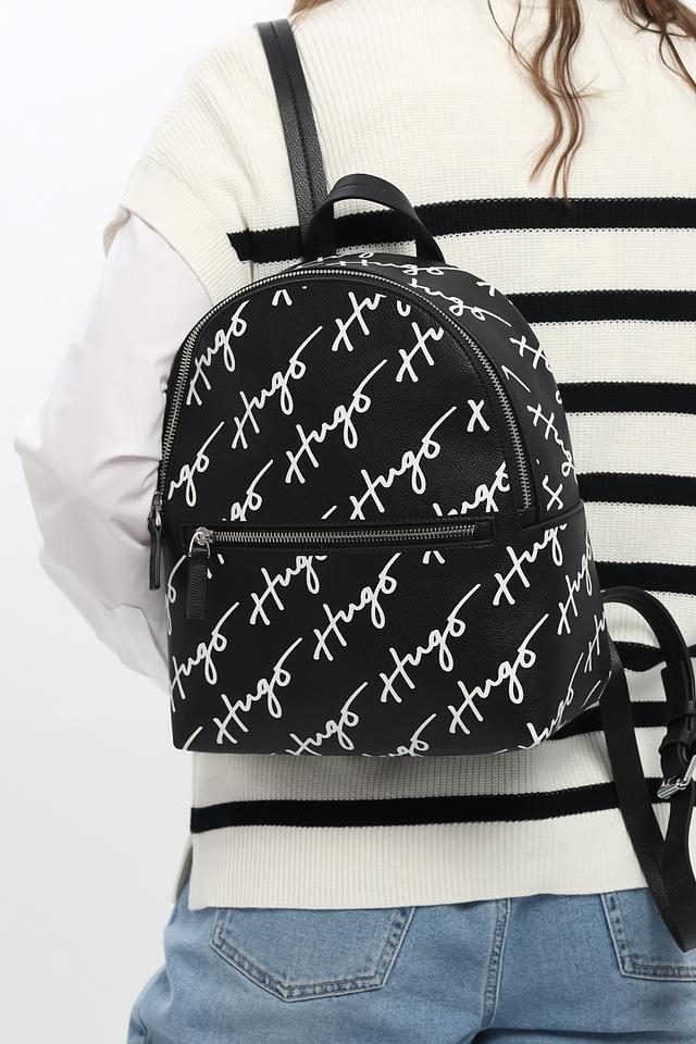 Рюкзак Hugo с логотипом чёрный