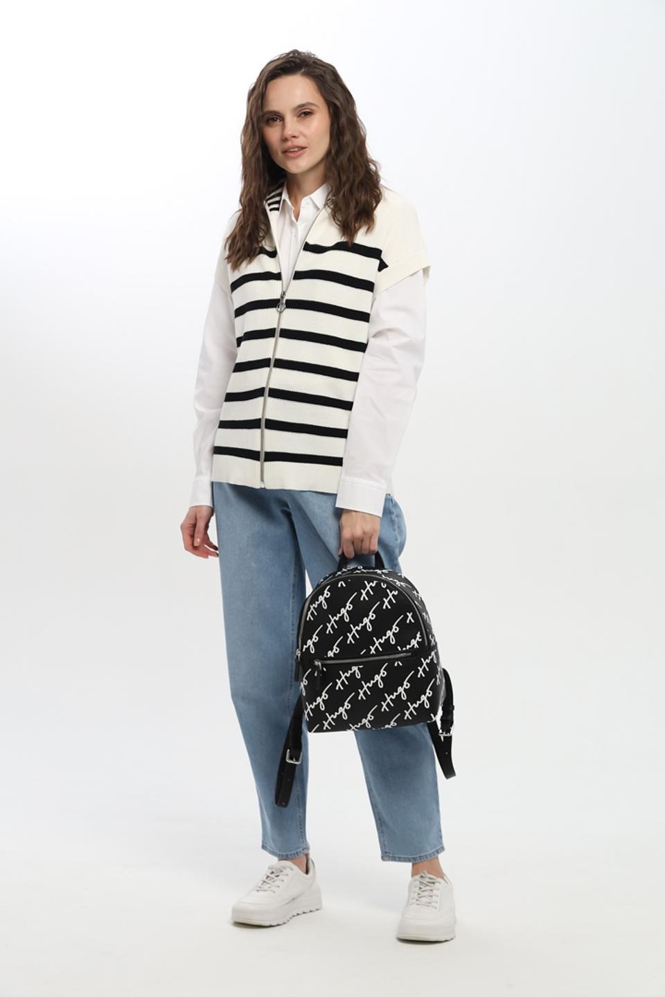 Рюкзак Hugo с логотипом чёрный