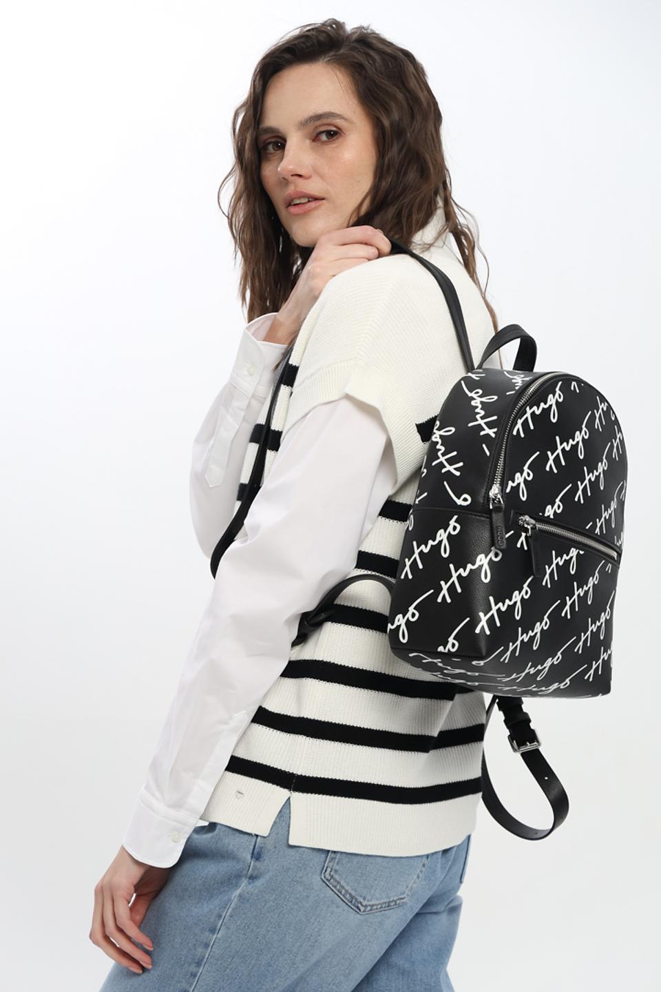 Рюкзак Hugo с логотипом чёрный