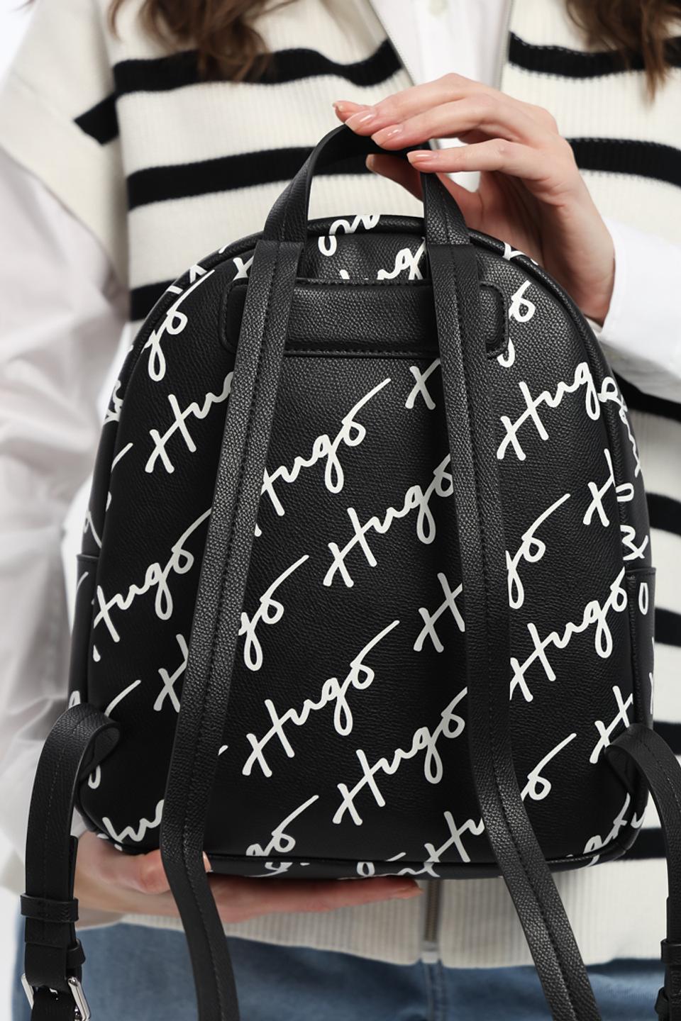 Рюкзак Hugo с логотипом чёрный