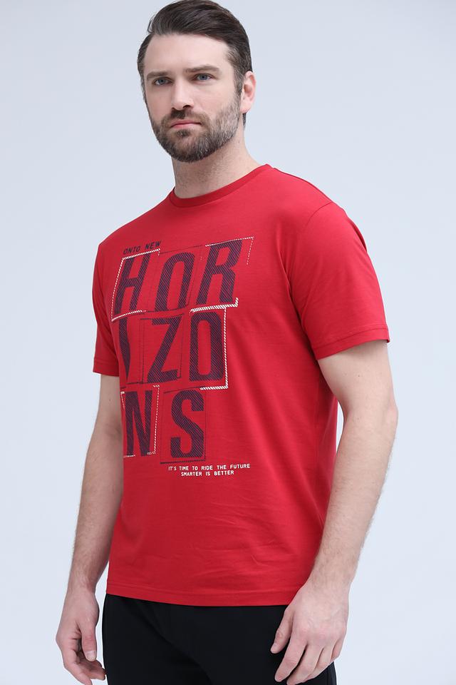 Футболка Lerros красный с принтом