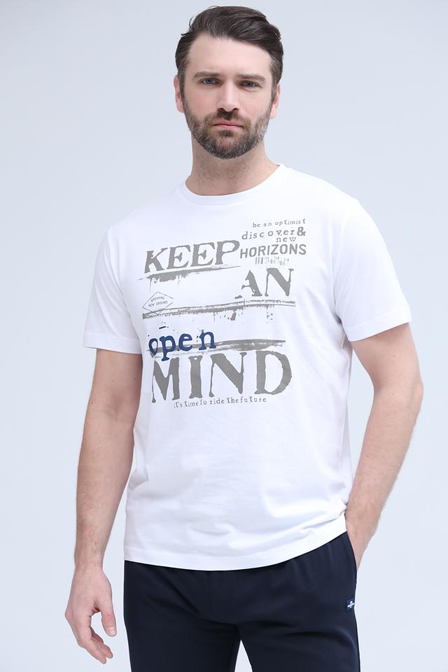 Футболка Lerros с принтом белый