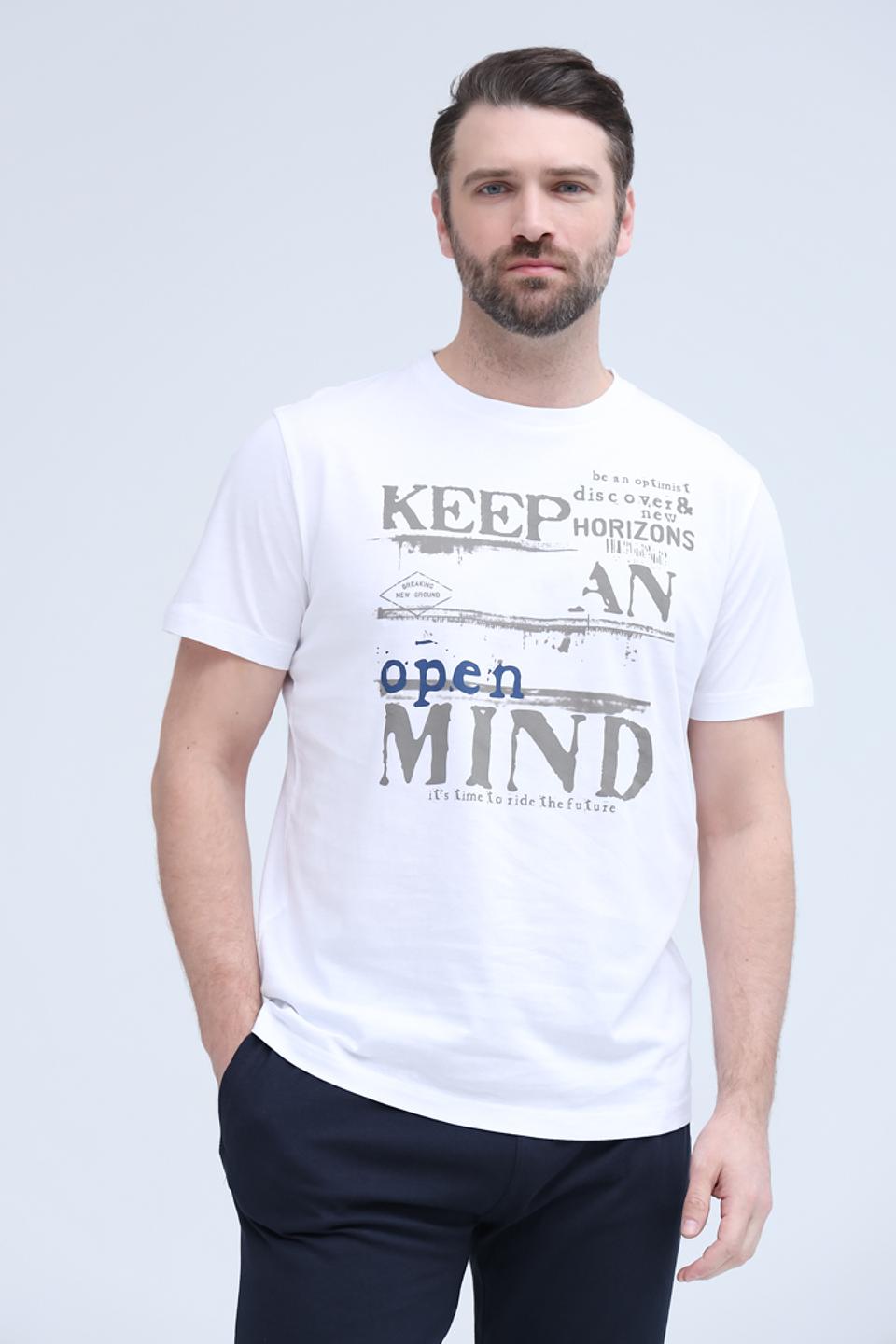 Футболка Lerros с принтом белый