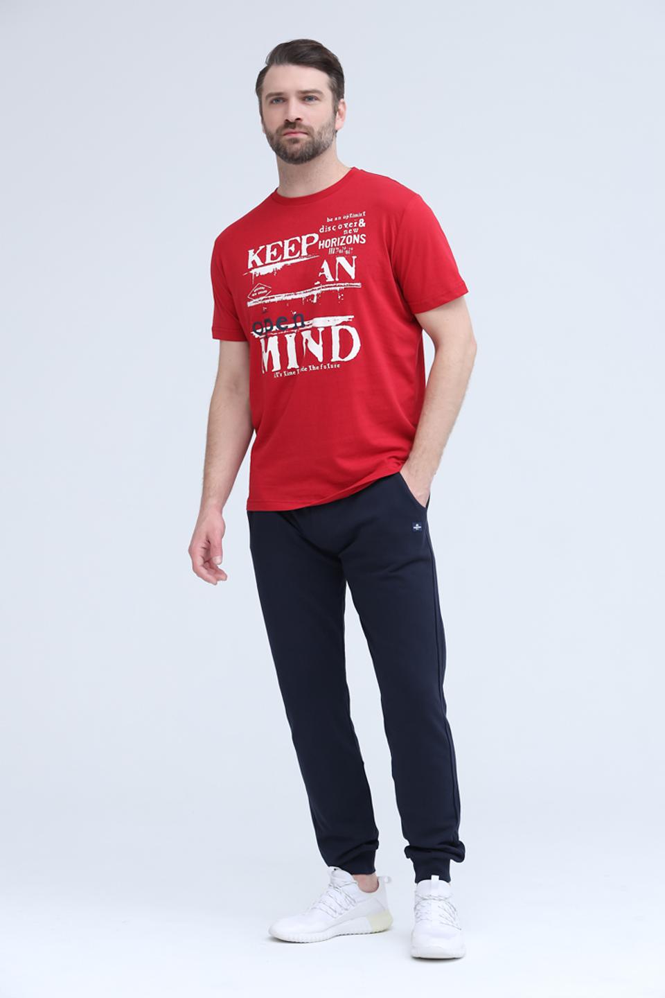 Футболка Lerros с принтом красный