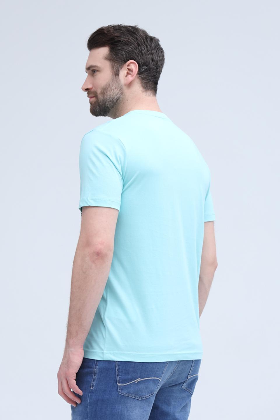 Футболка Lerros с принтом бирюзовая