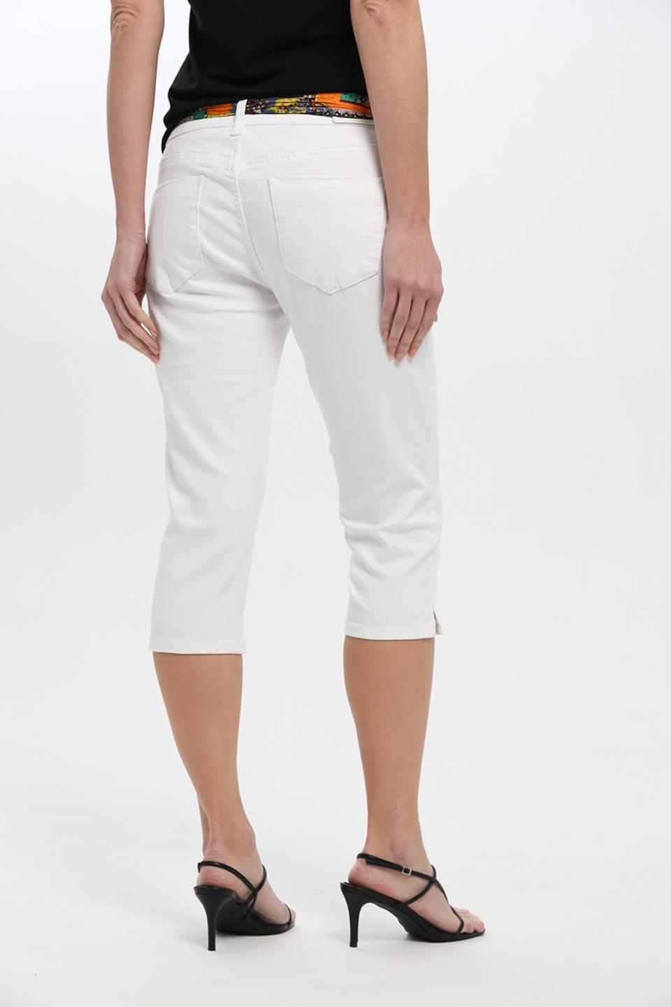 Бриджи Time Zone белые с поясом