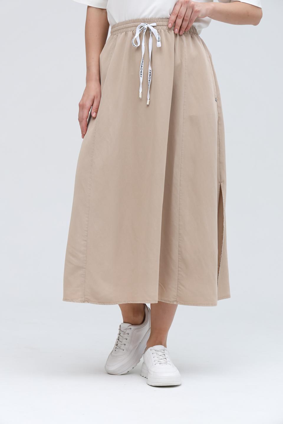 Юбка Broadway с поясом бежевая