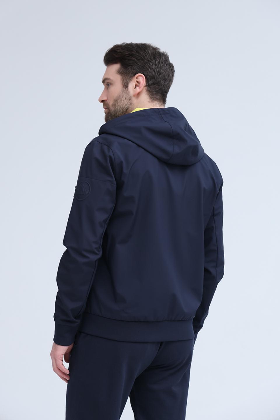Ветровка New Canadian с капюшоном синяя