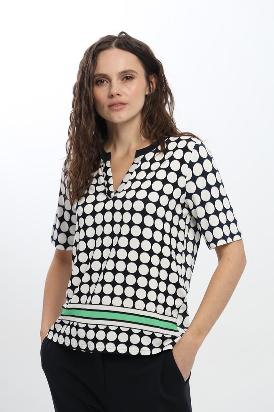 Блуза Frank Walder в горошек