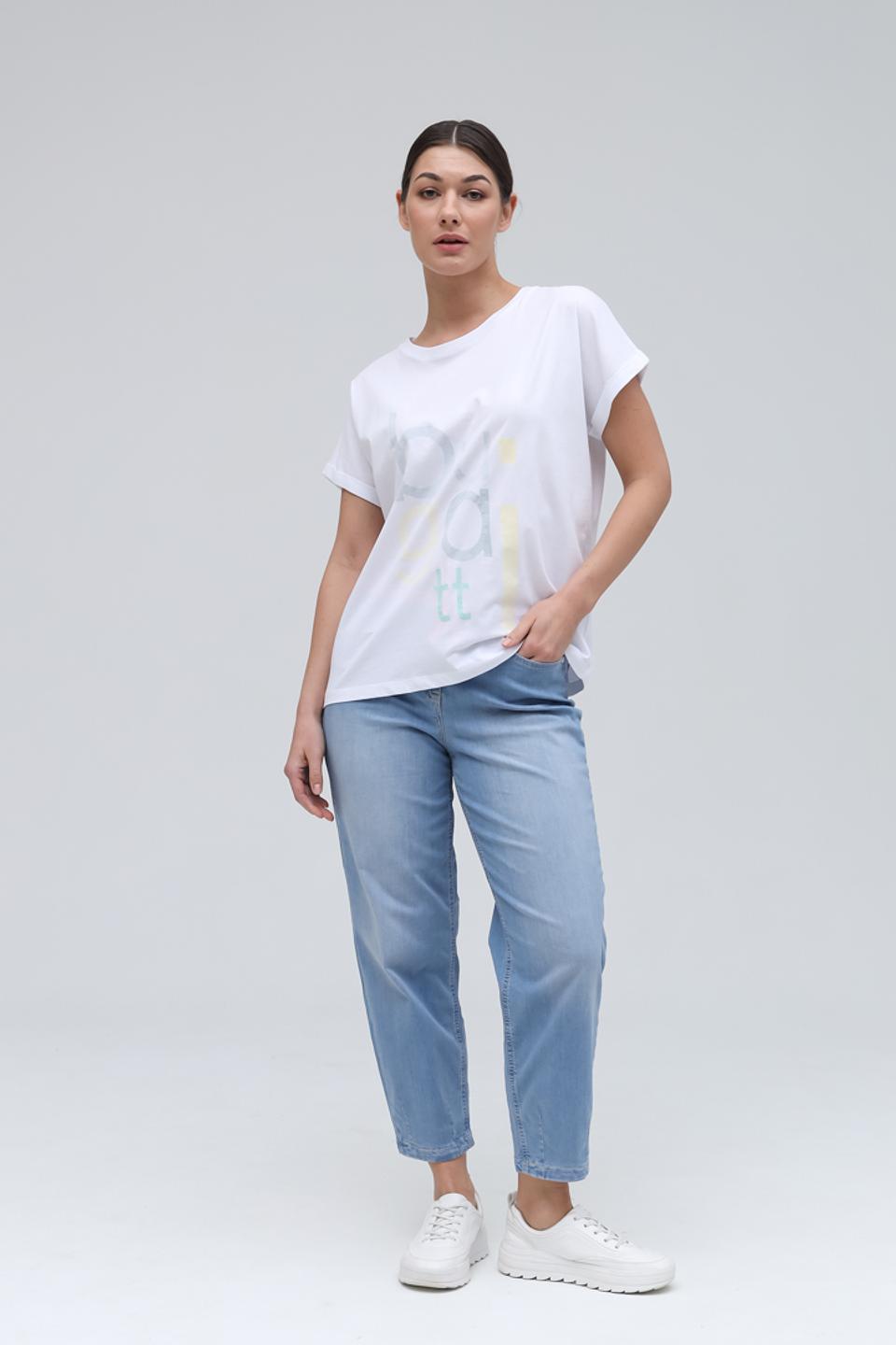 Джинсы Ppep. с завязками голубые