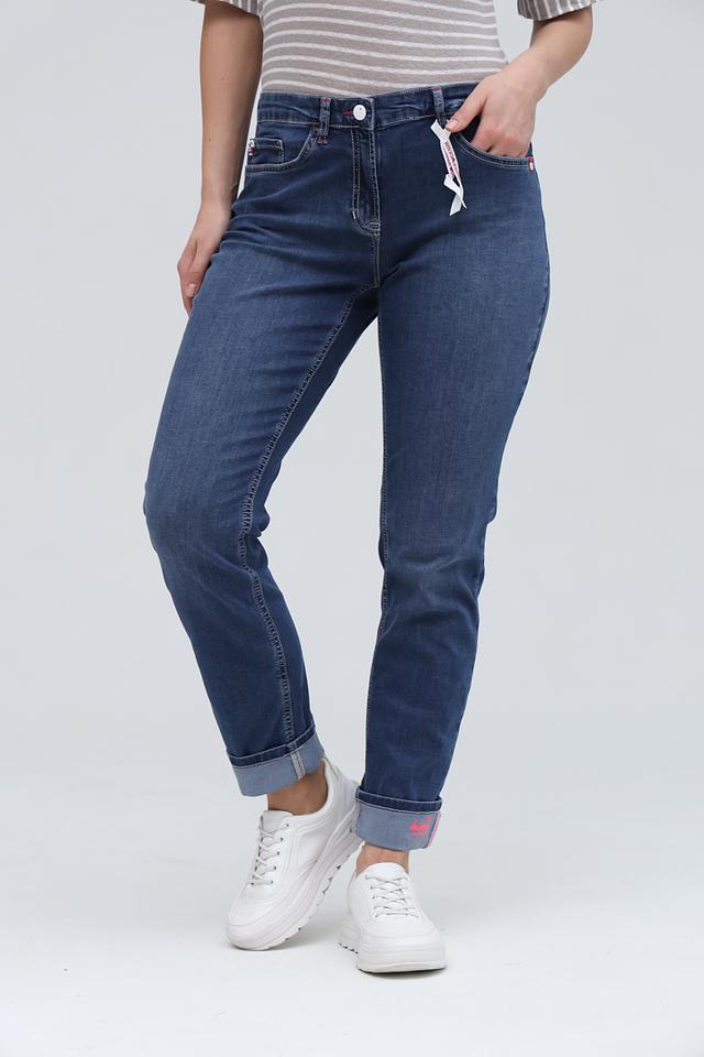 Джинсы Ppep. с манжетами синие