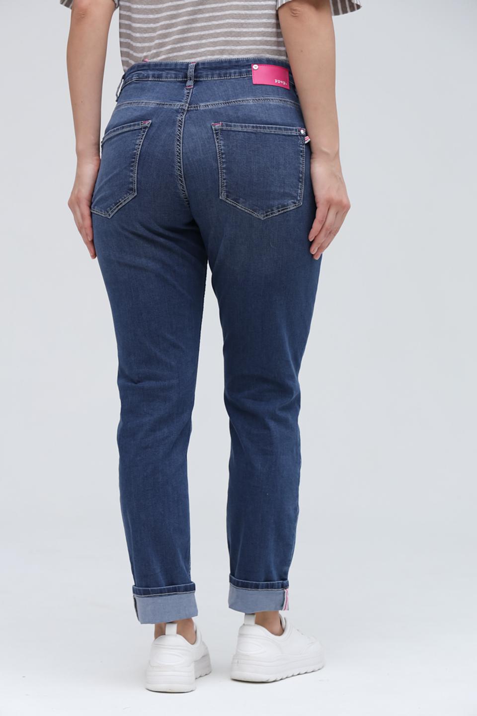 Джинсы Ppep. с манжетами синие