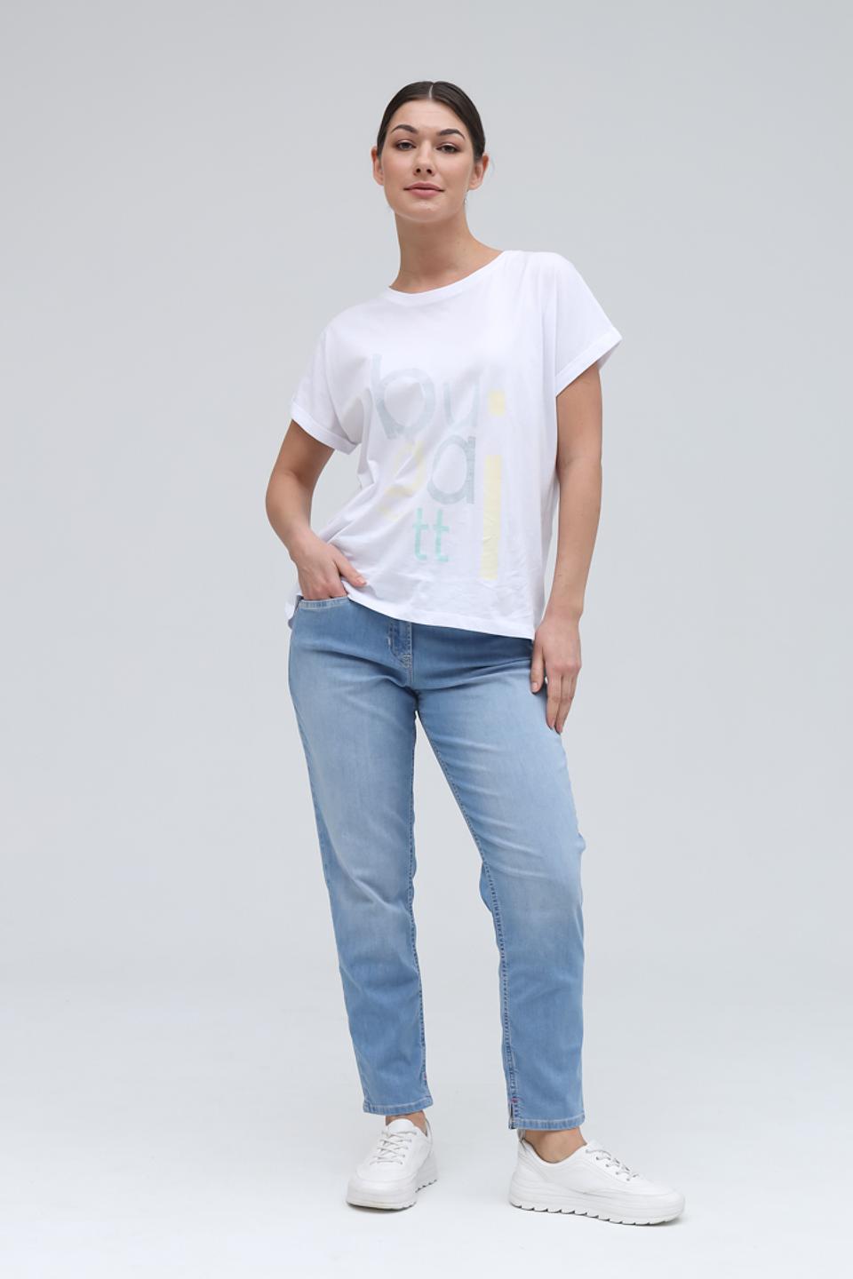 Джинсы Ppep. с завязками голубые