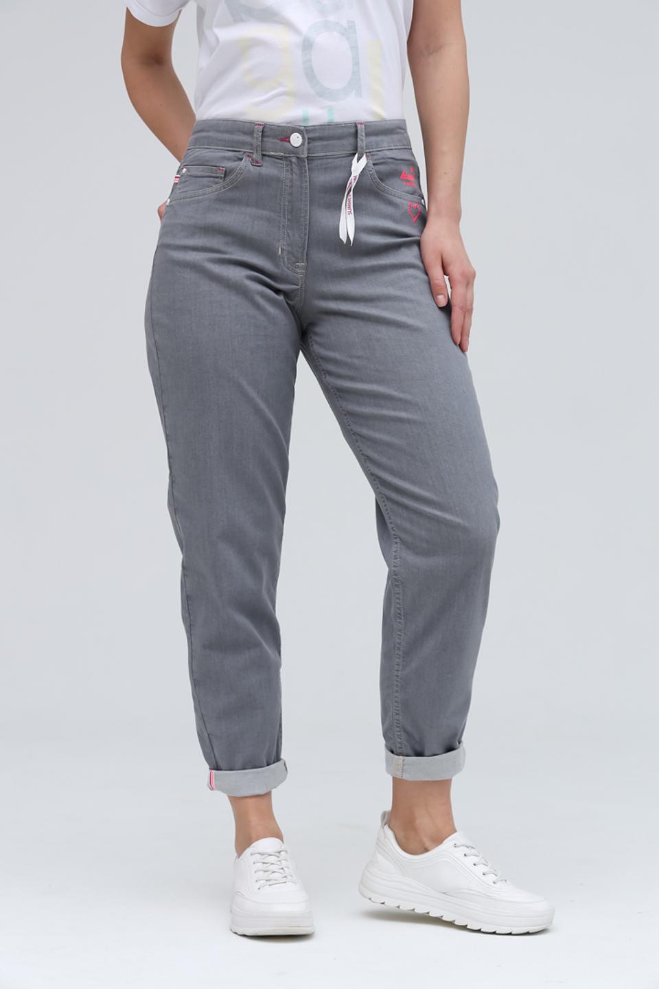 Джинсы Ppep. серые с манжетами