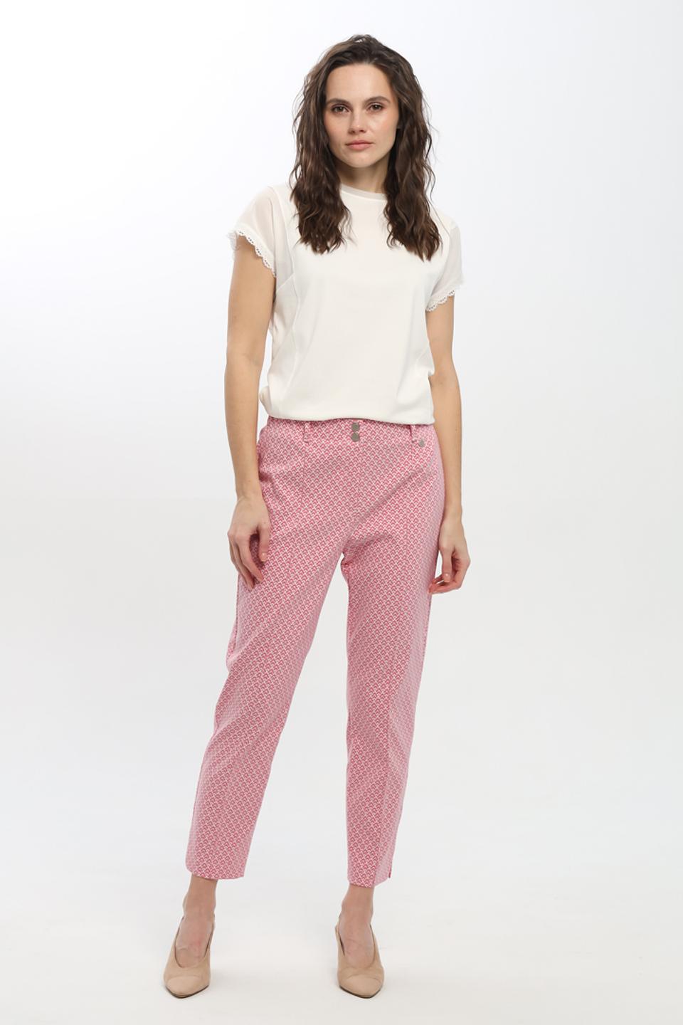 Брюки Bianca в розовый принт