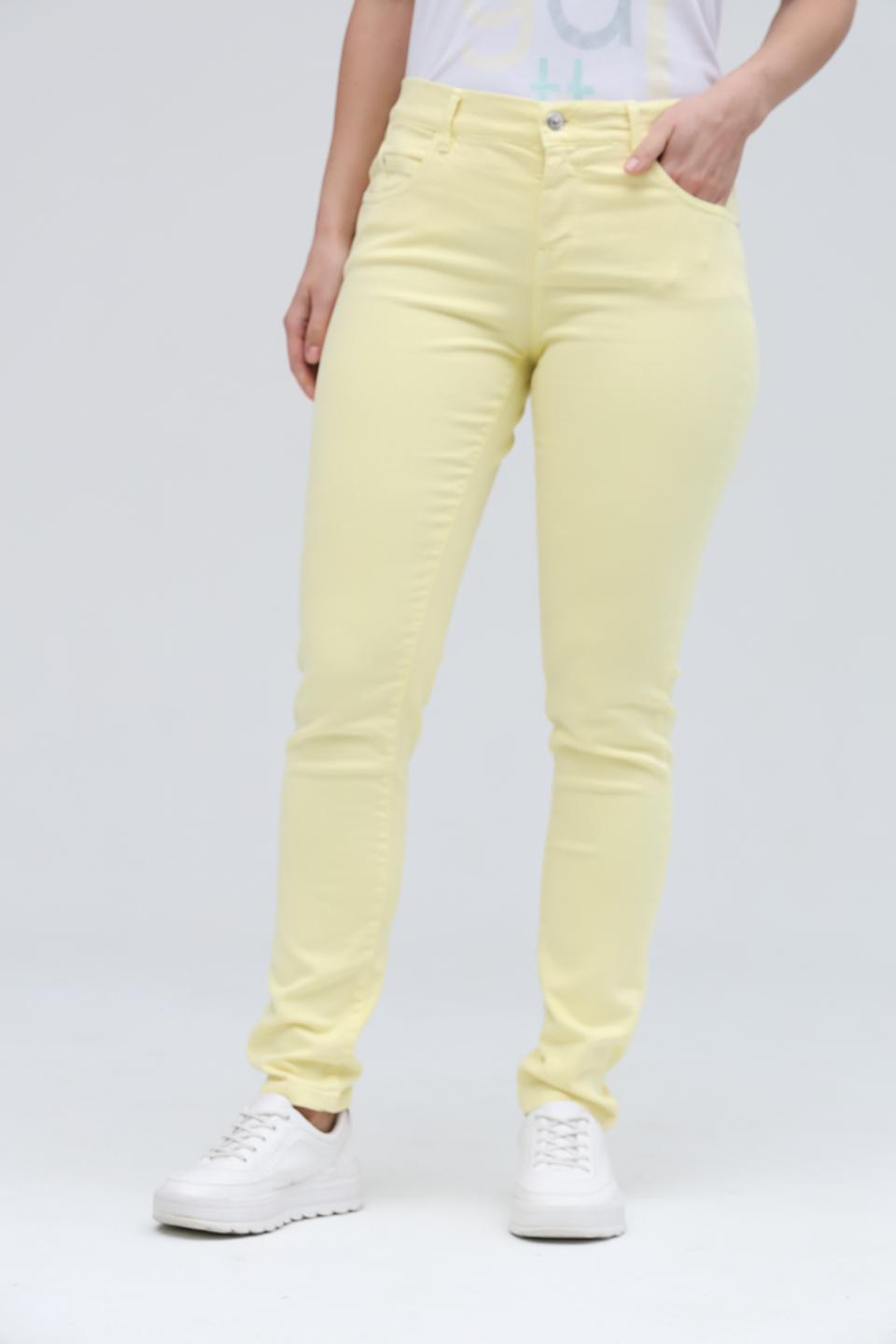 Джинсы Gardeur светло-жёлтые Slim Fit