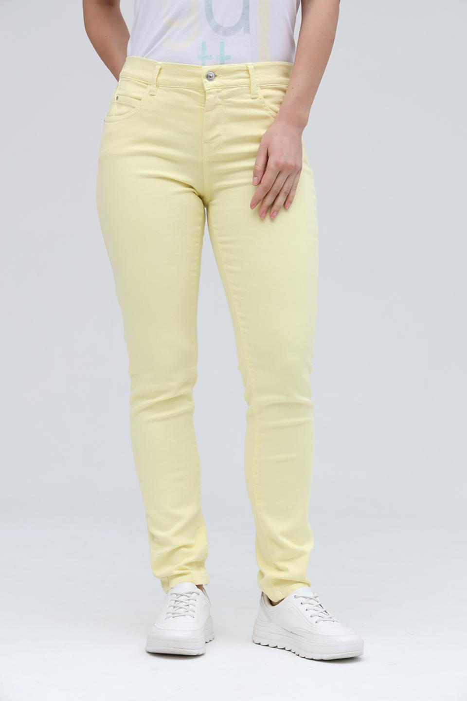 Джинсы Gardeur светло-жёлтые Slim Fit