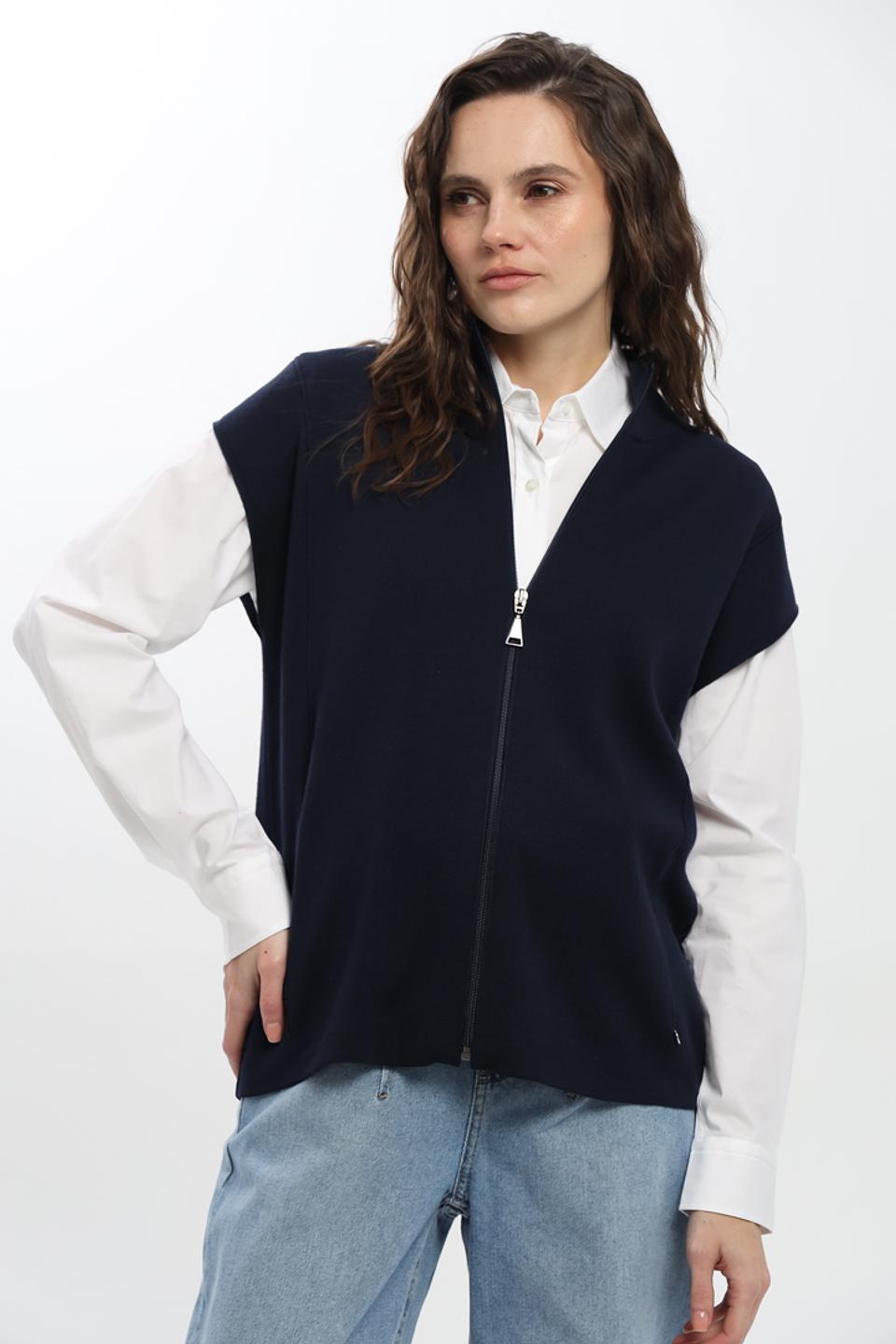 Жилет Rabe collection тёмно-синий