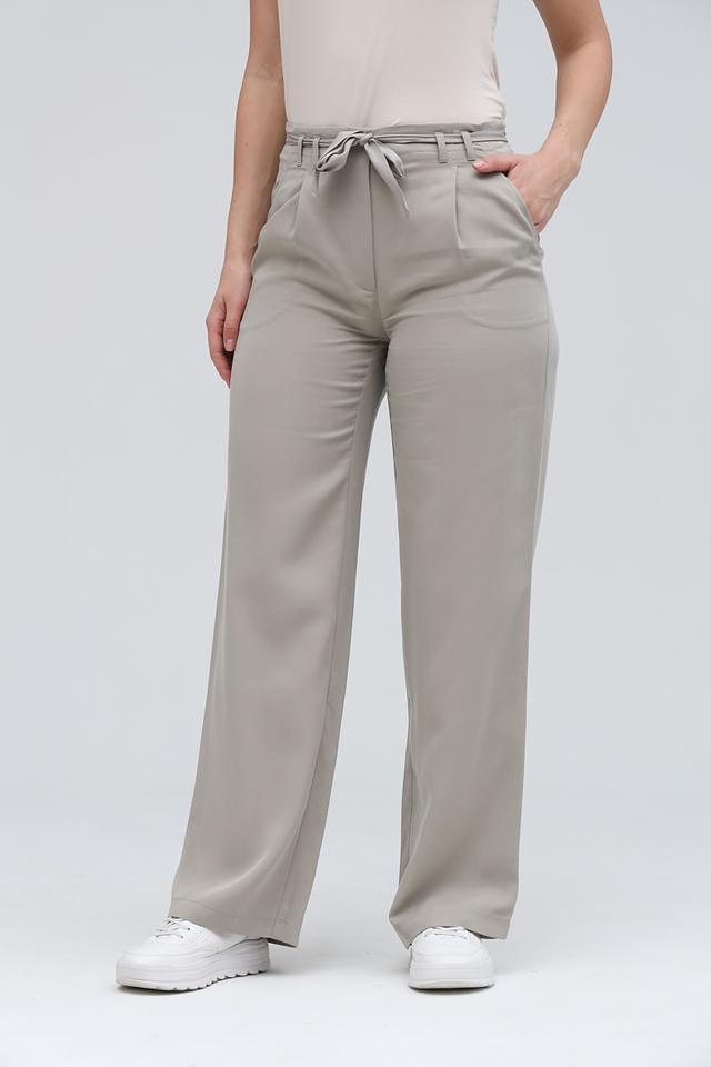 Брюки Lecomte с поясом бежевые