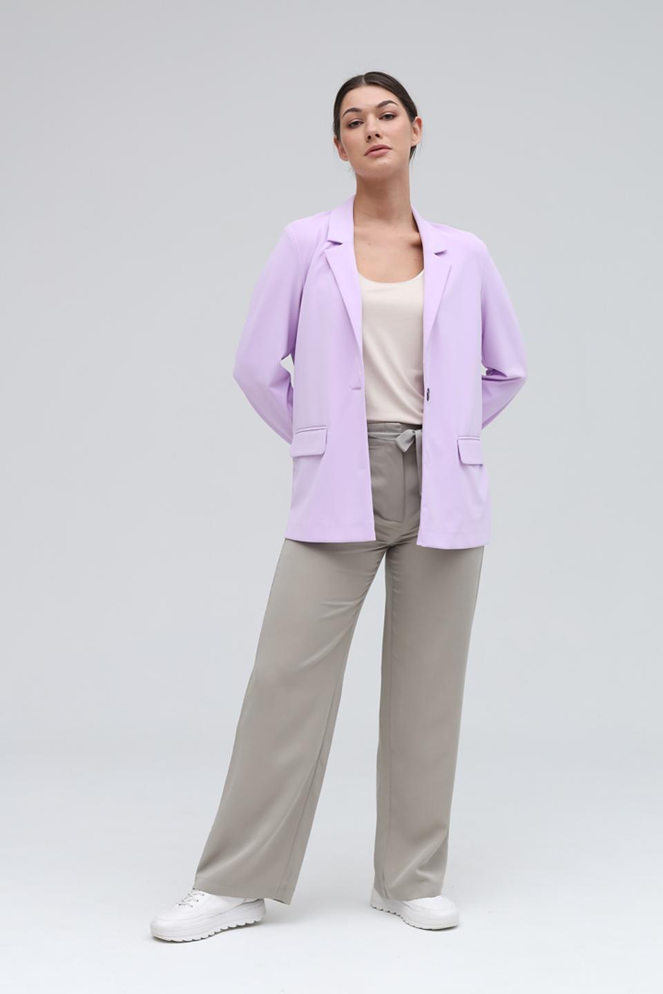 Брюки Lecomte с поясом бежевые