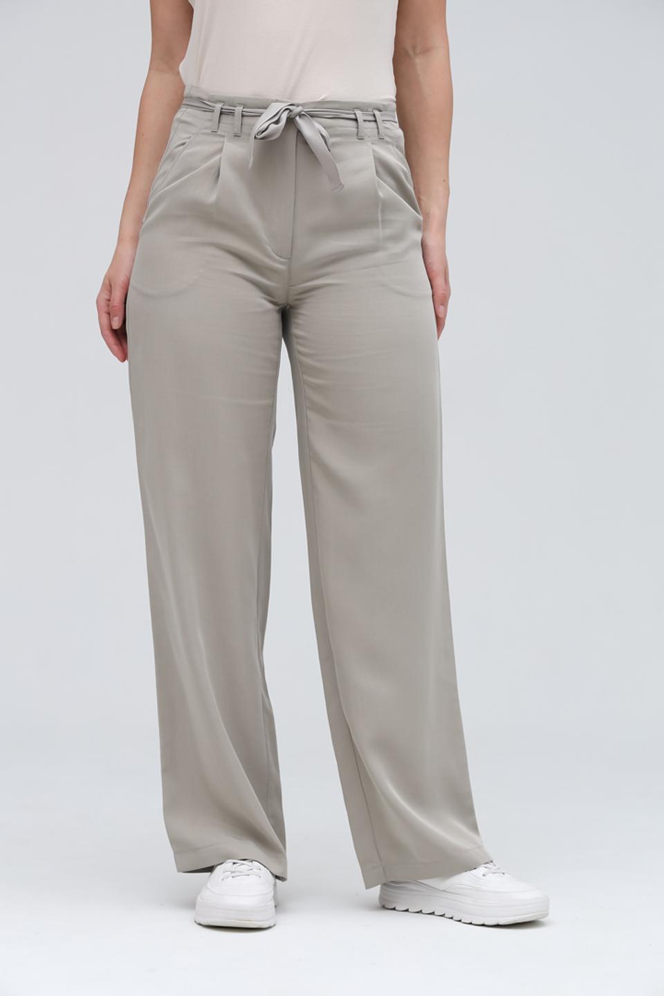 Брюки Lecomte с поясом бежевые